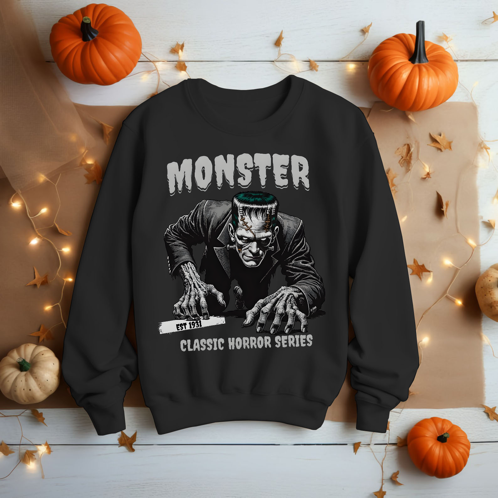Monster Frankenstein 1931 Classic Horror Tee Vintage Poster Shirt - HQ
