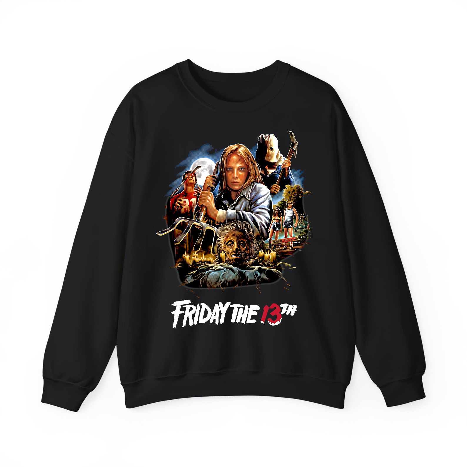 Friday The 13th Movie Horror T-Shirt Black S-3XL-TH82006