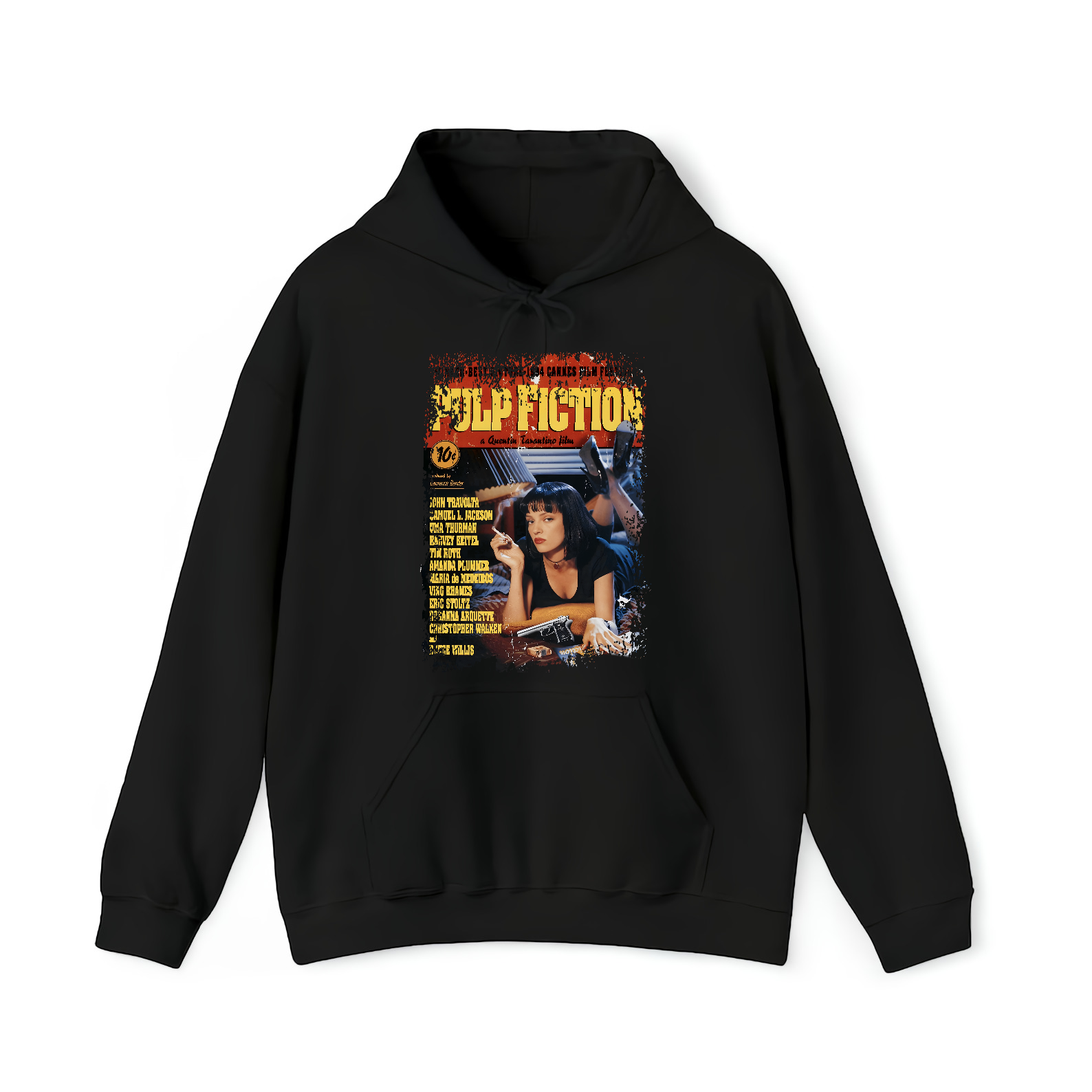 Pulp Fiction - Movie Poster Inspired Unisex Black Shirt - HQ