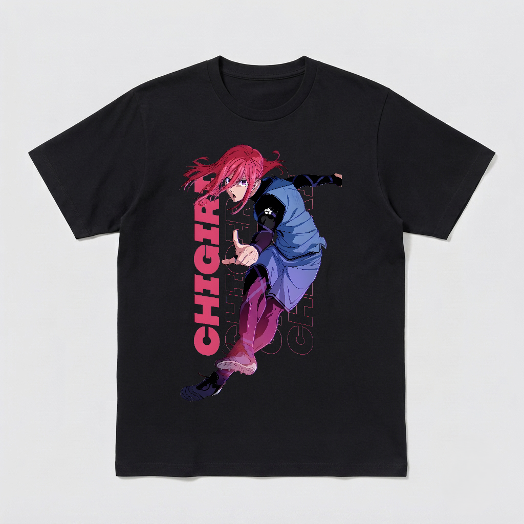 Chigiri Hyouma Blue Lock Shirt Anime Graphic Tee Unisex S-5XL Black Manga