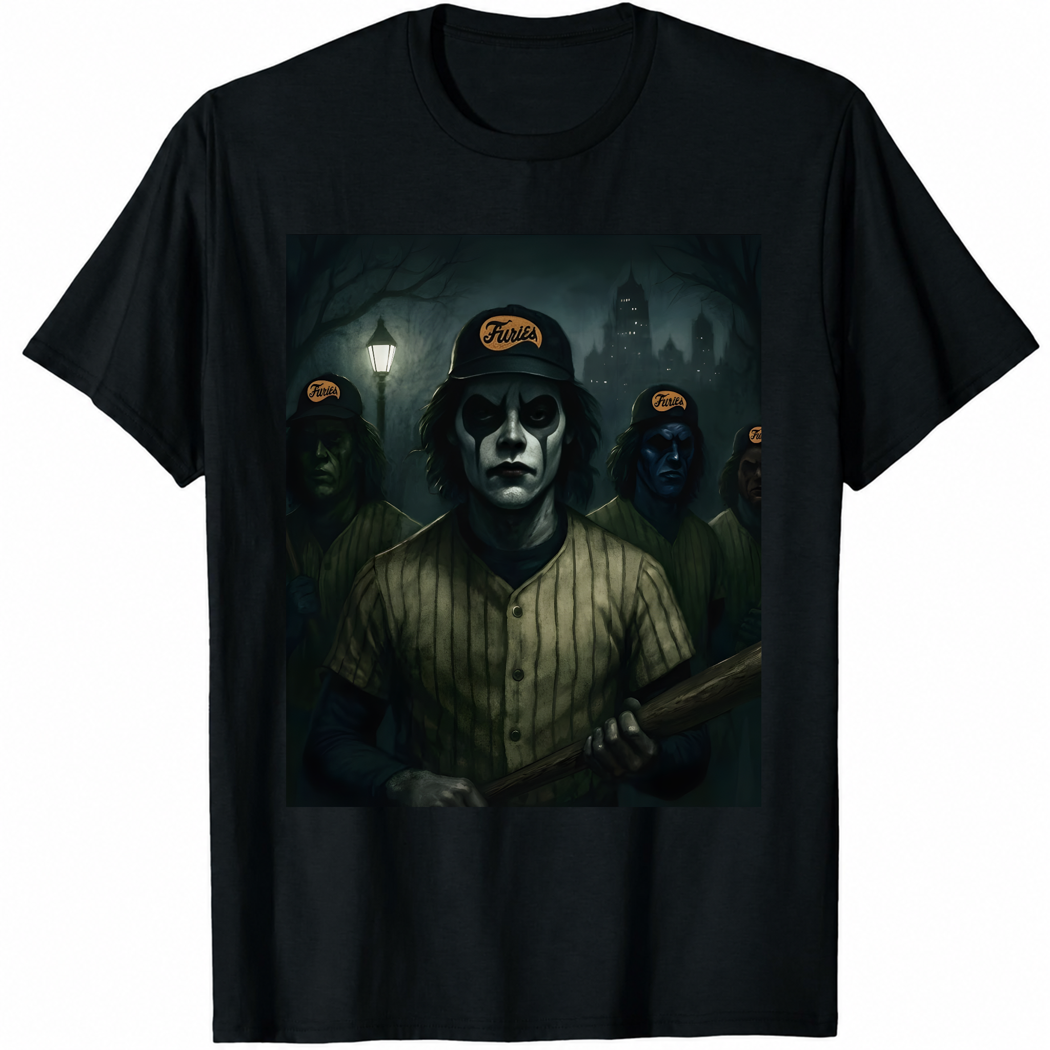 Baseball Furies T Shirt - The Warriors Graphic Art Gang Tee - New-TH82087
