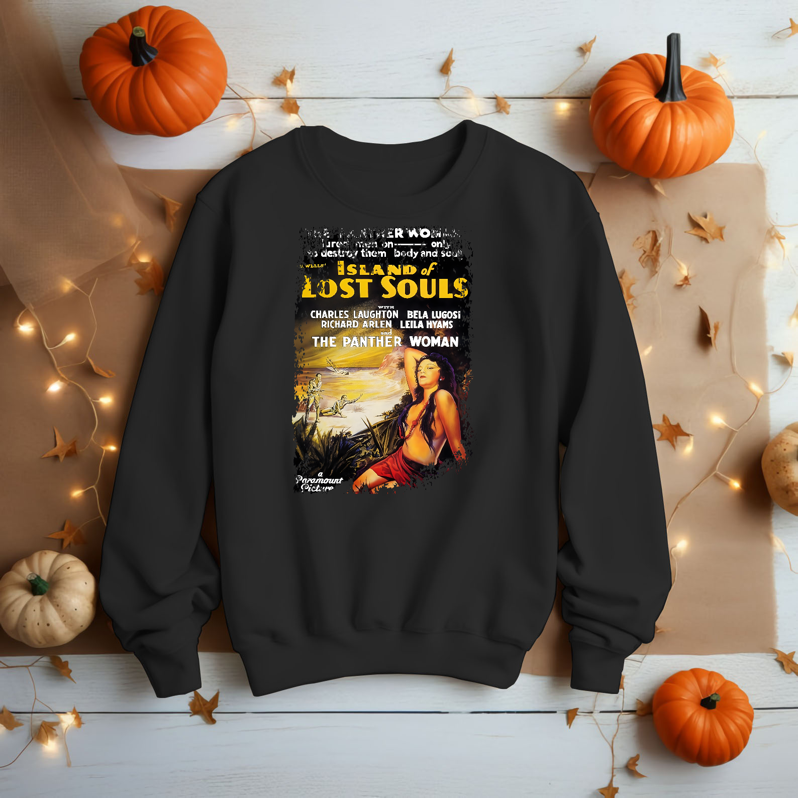 The Island of Lost Souls (1932) - Movie Poster inspired Unisex Black Shirt