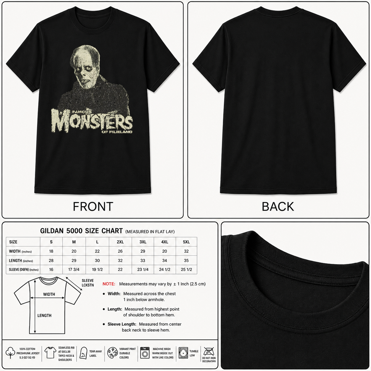 Famous Monsters of Filmland Phantom Horror Retro Vintage Movie Shirt - HQ