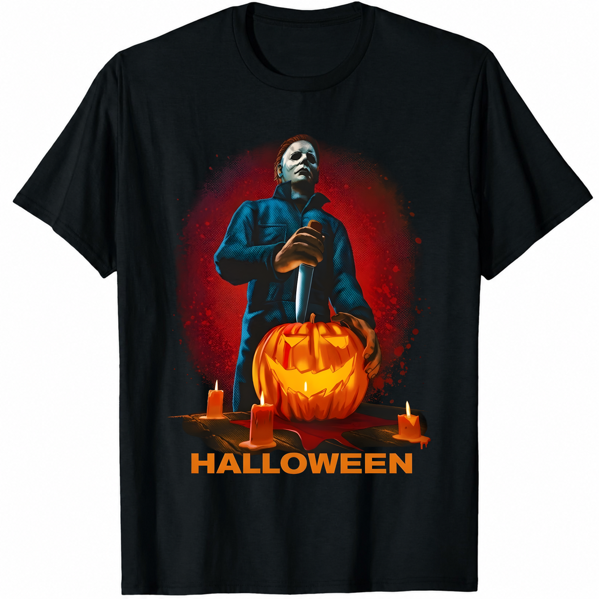 Michael Myers Halloween Horror Movie T-Shirt Black S-3XL-TH81998