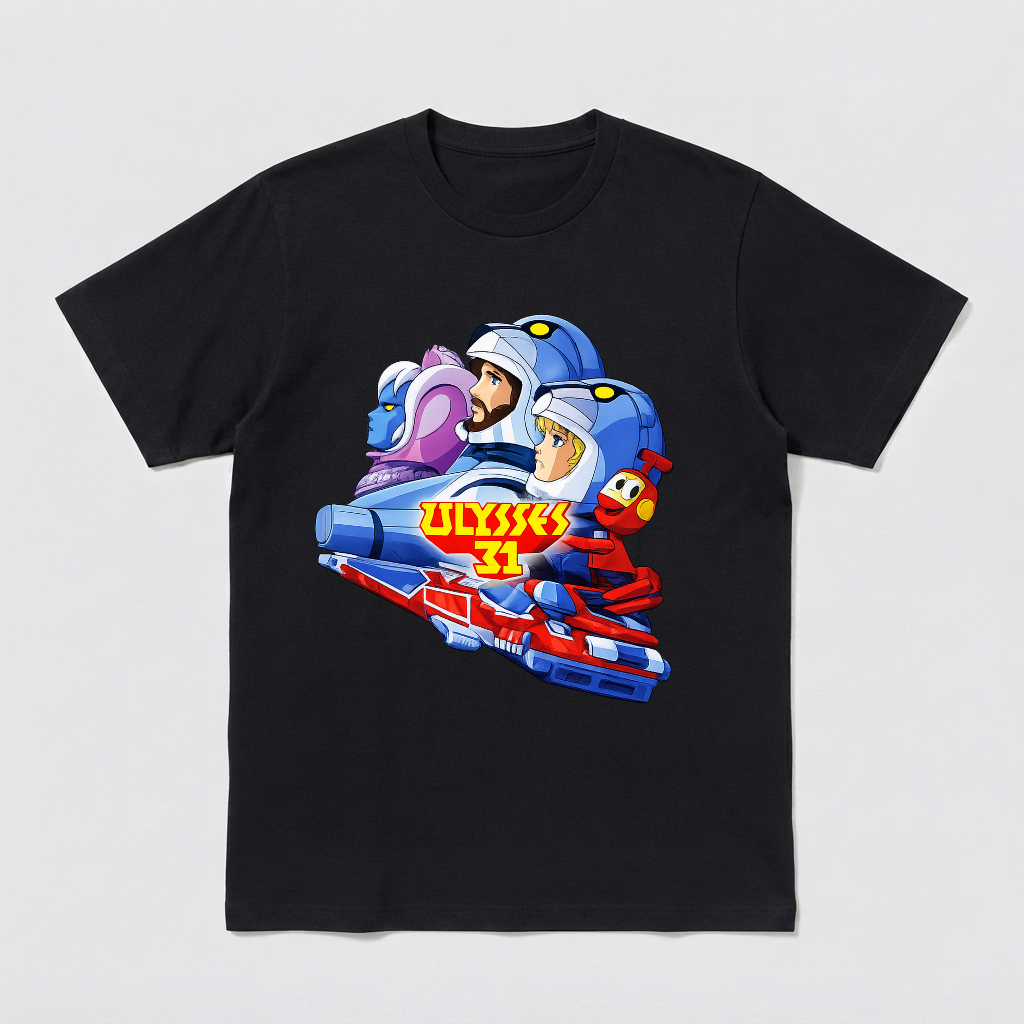 Ulysses 31 Shirt Retro 80s Cartoon Geek Nerd Unisex & Kids Space Anime