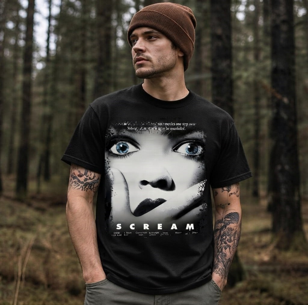 Scream - Movie Poster Inspired Unisex Black Shirt