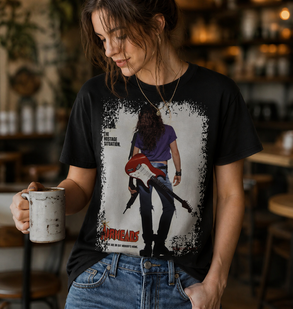 Airheads - Movie Poster Inspired Unisex Black Shirt
