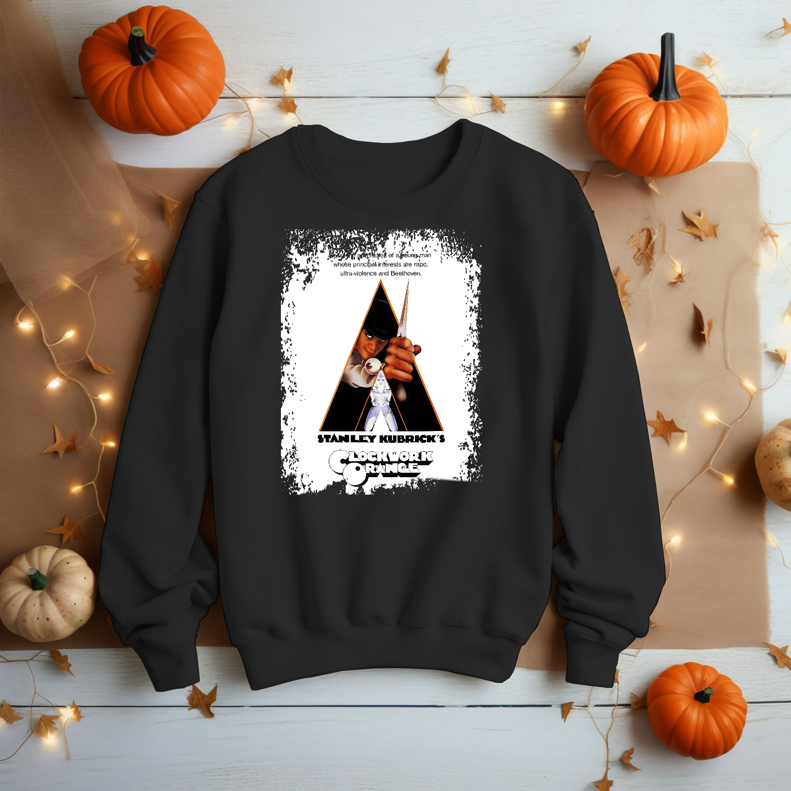 A Clockwork Orange - Movie Poster Inspired Unisex Black Shirt