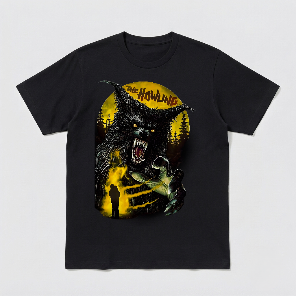 The Howling Tee, Werewolf T-Shirt, Horror Movie Shirt, Halloween Apparel-TH82025