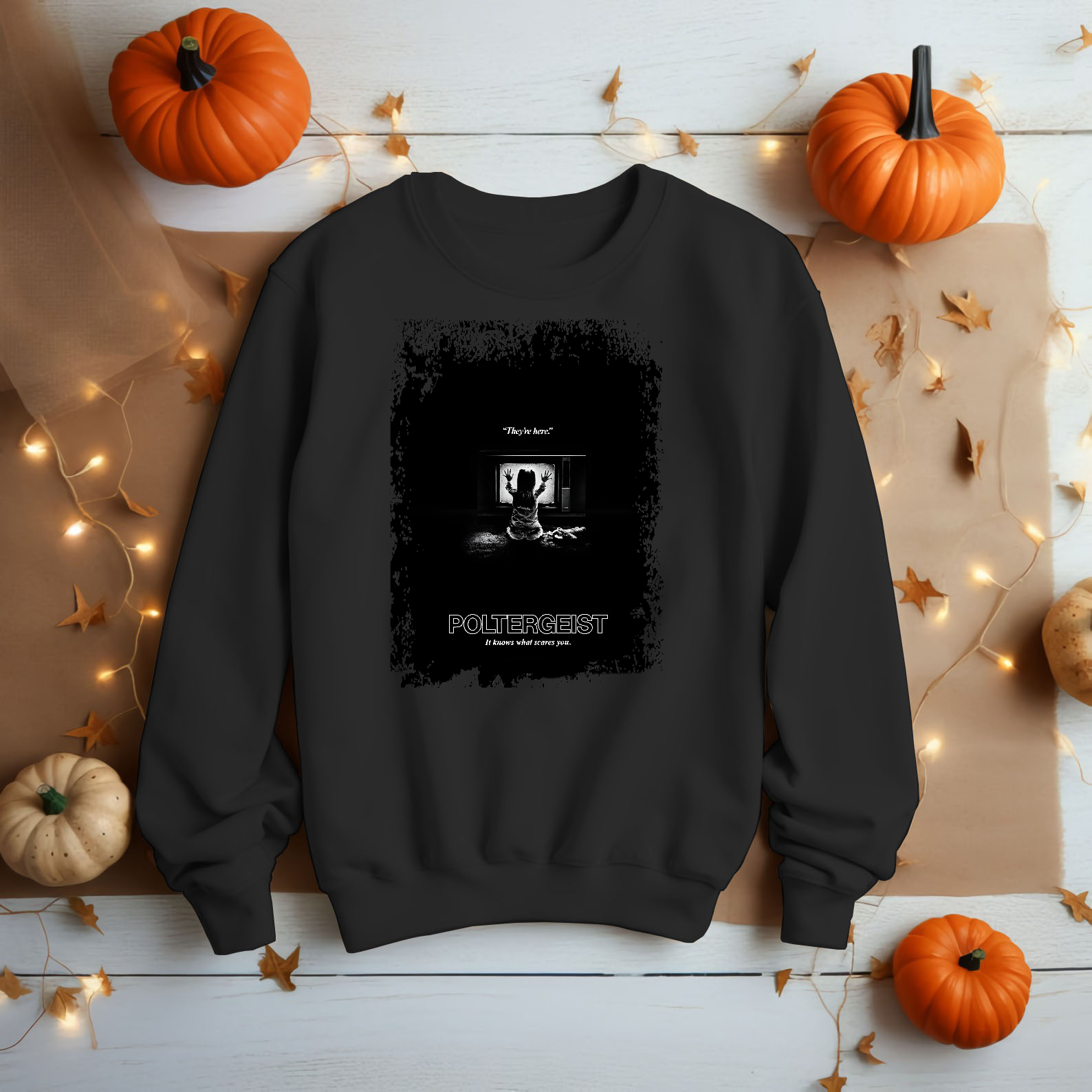 Poltergeist - Movie Poster Inspired Unisex Black Shirt