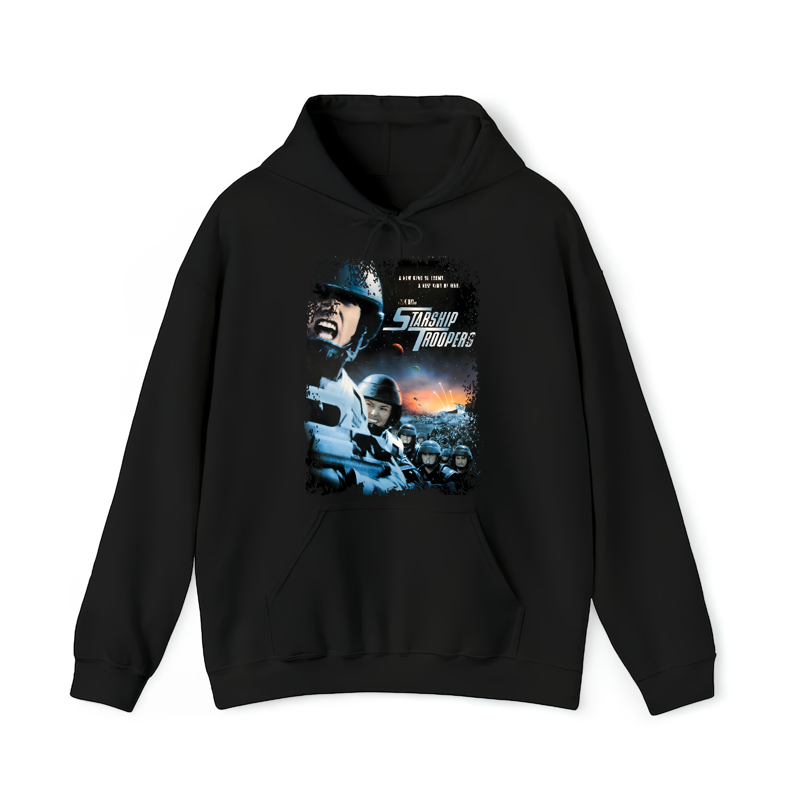 Starship Troopers - Movie Poster inspired Unisex Black Shirt - HQ