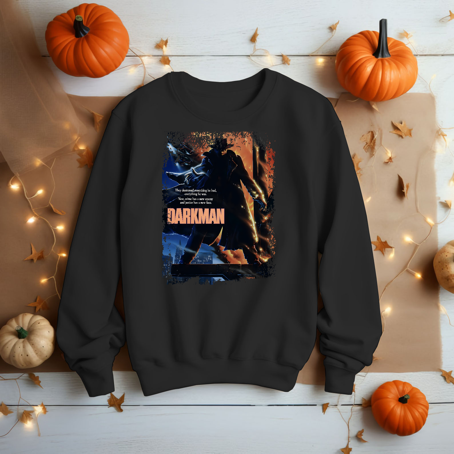 Darkman - Movie Poster Inspired Unisex Black Shirt