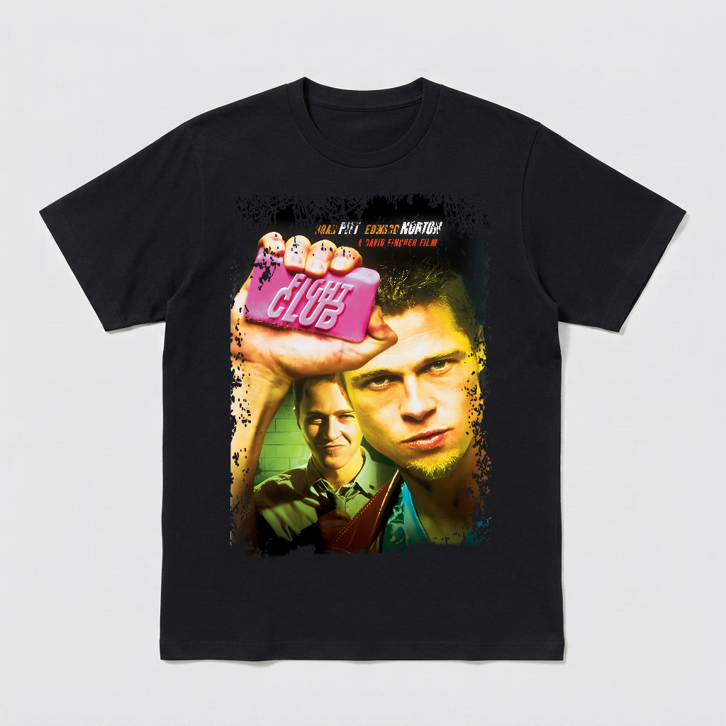 Fight Club - Movie Poster Inspired Unisex Black Shirt