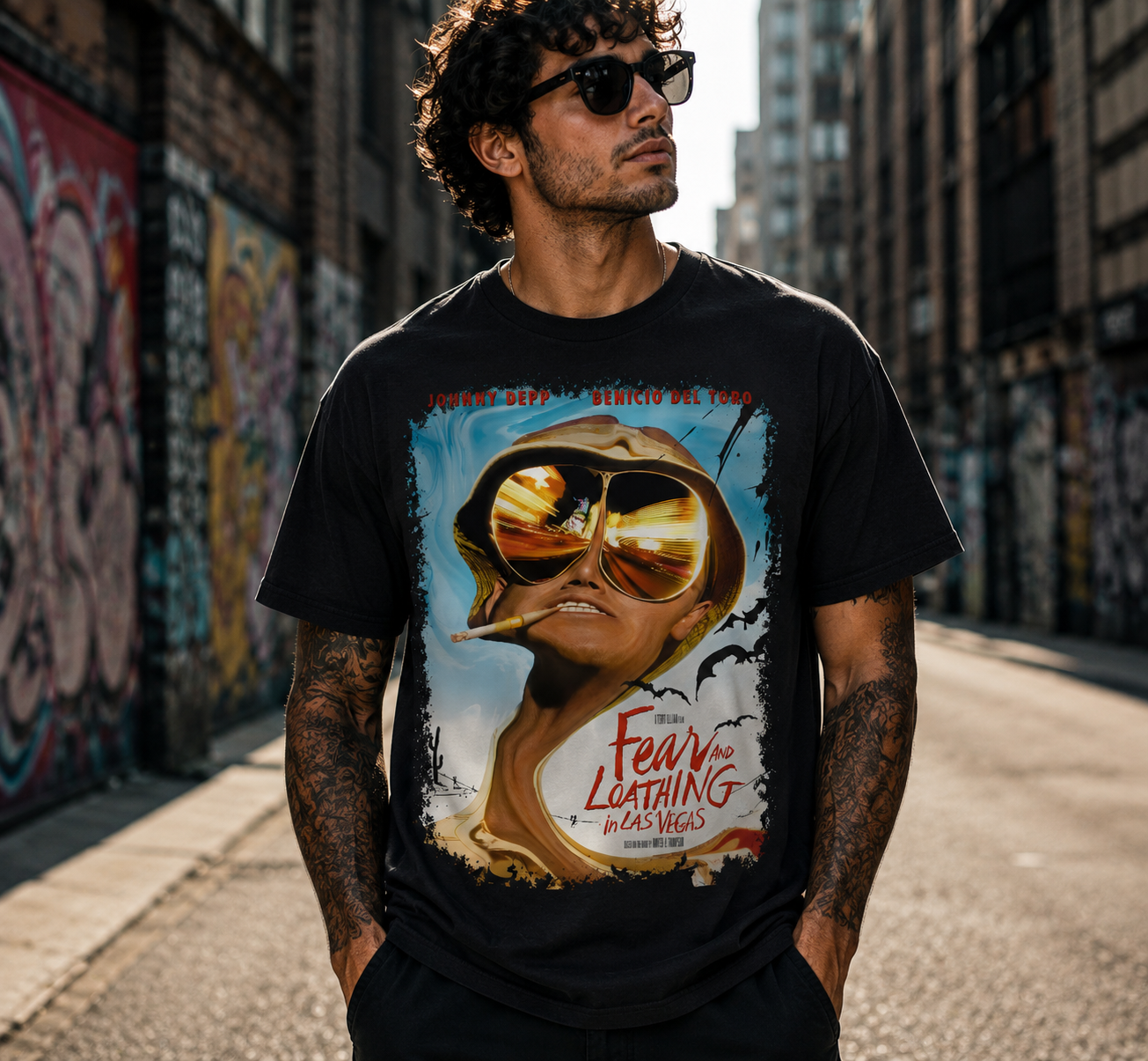 Fear & Loathing in Las Vegas - Movie Poster Inspired Unisex Black Shirt