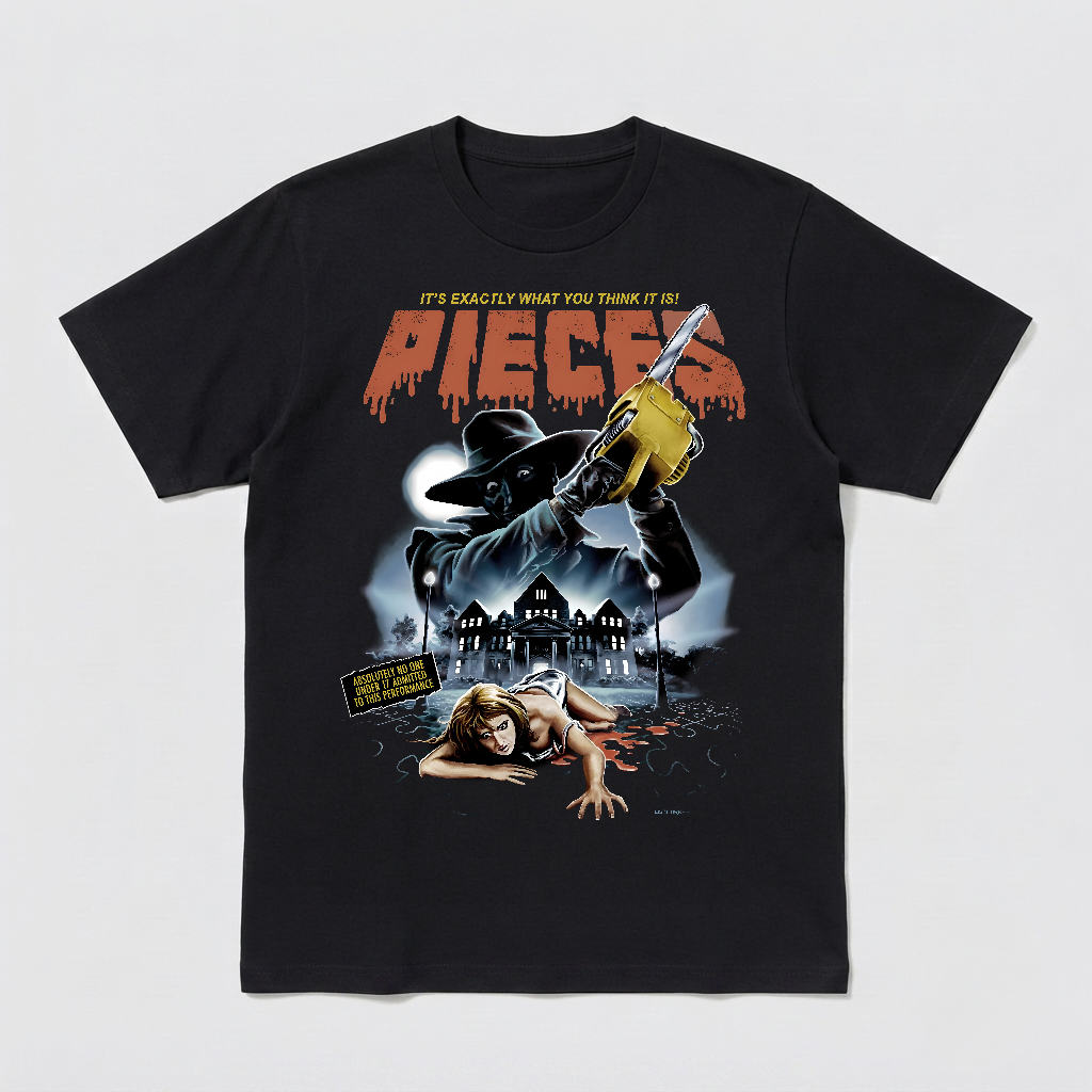 Pieces Horror Movie Shirt Black S-3XL-TH82023