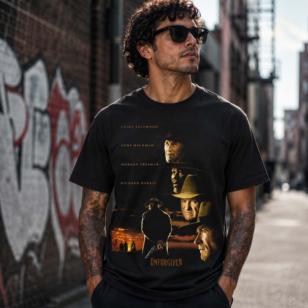 Unforgiven - Movie Poster Inspired Unisex Black Shirt
