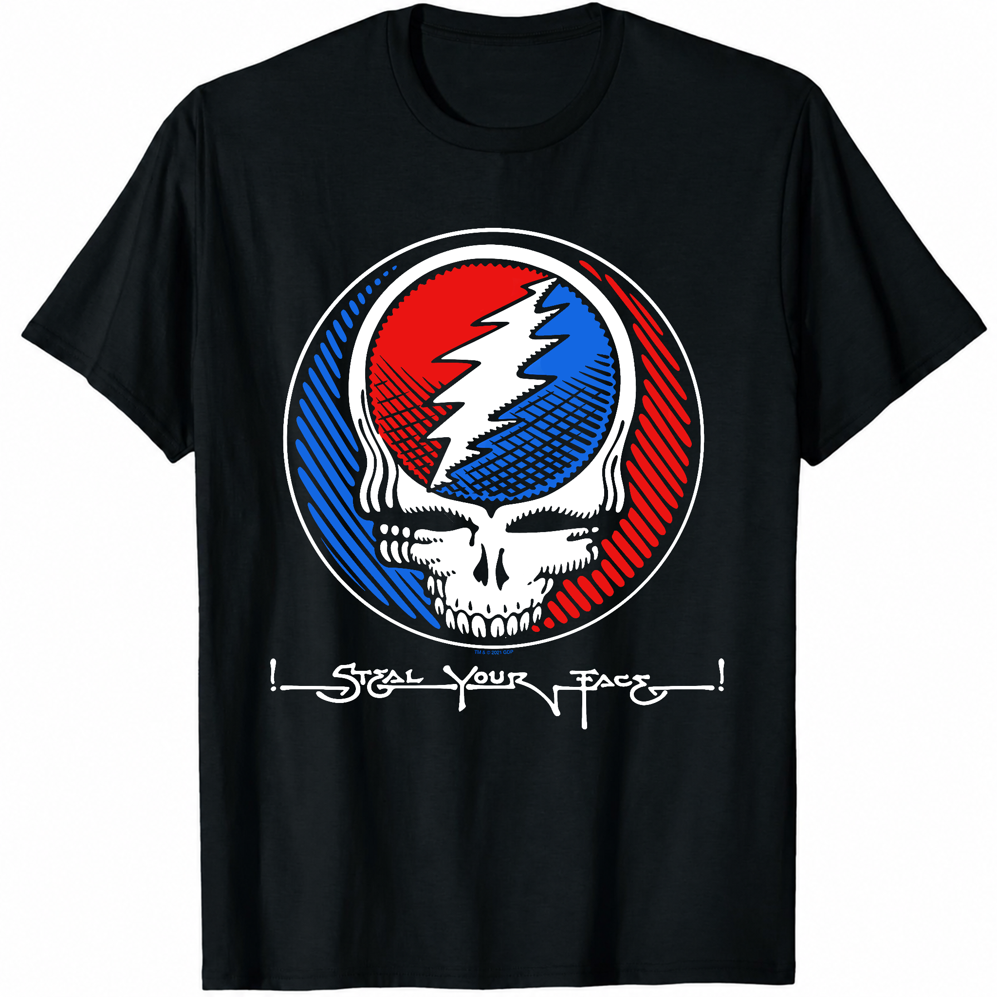 The Grateful Dead Steal Your Face Classic Rock Band T-Shirt Black S-3XL-TH82017