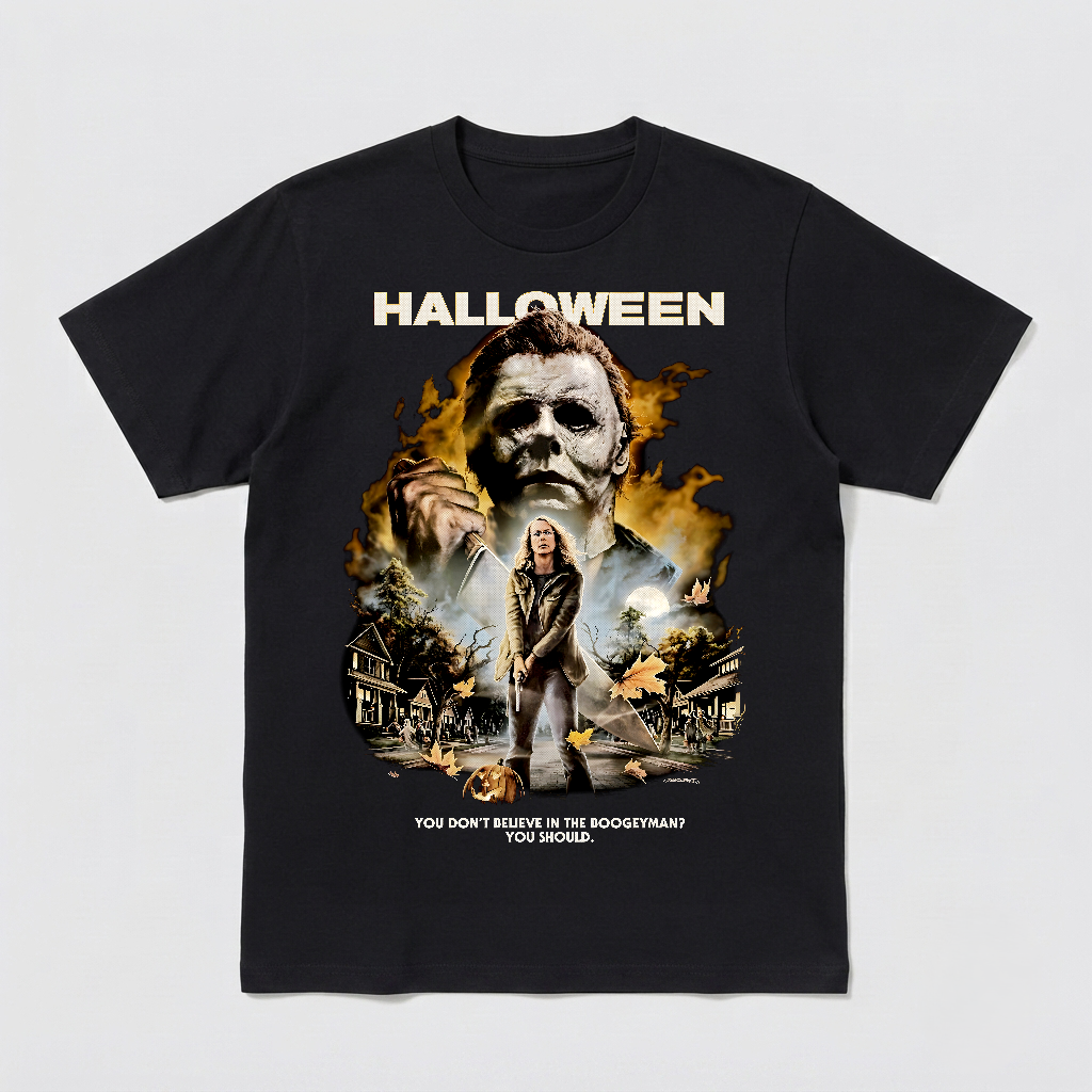 Halloween Movie Horror Michael Myers T-Shirt Black S-3XL-TH81996