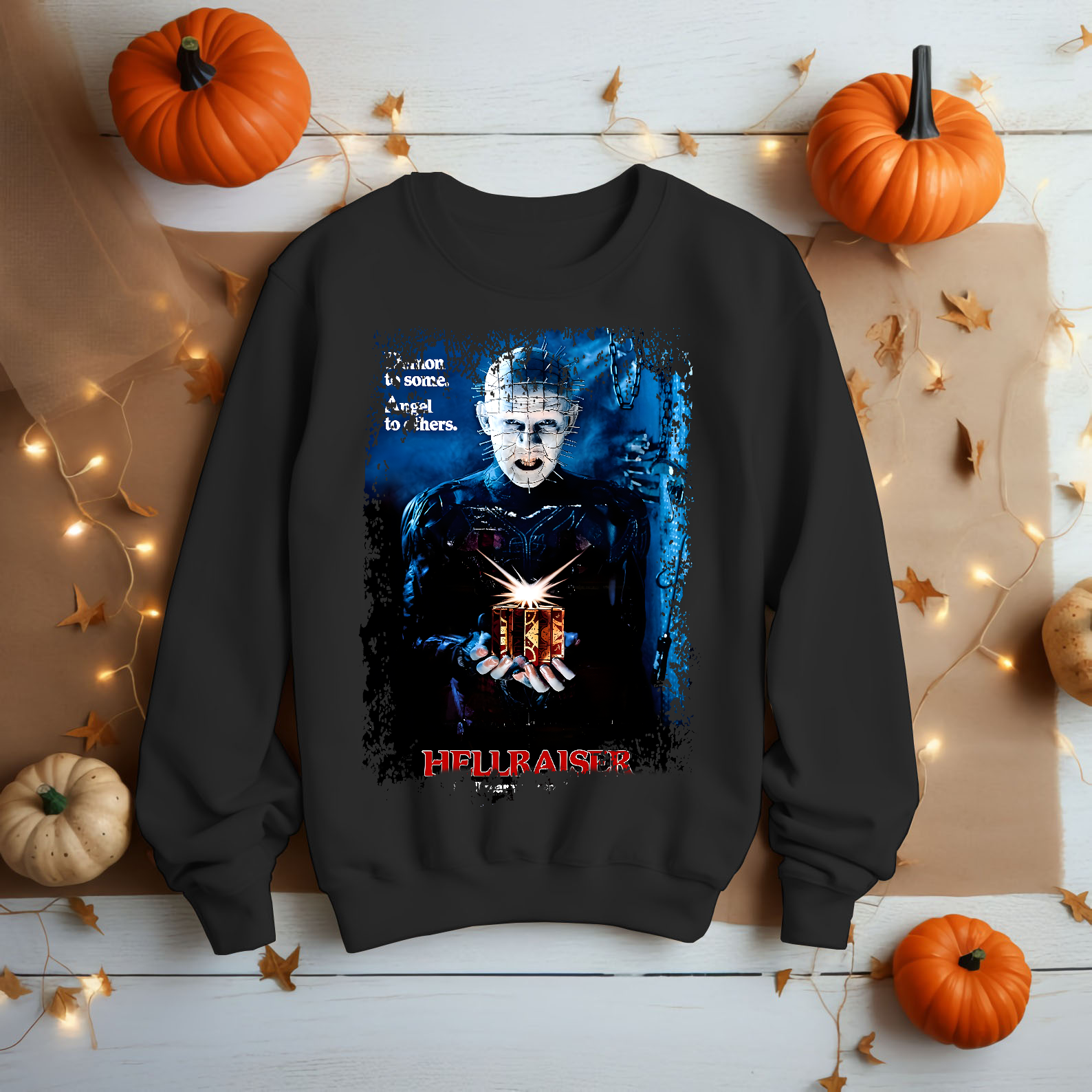 Hellraiser - Movie Poster Inspired Unisex Black T-Shirt - HQ