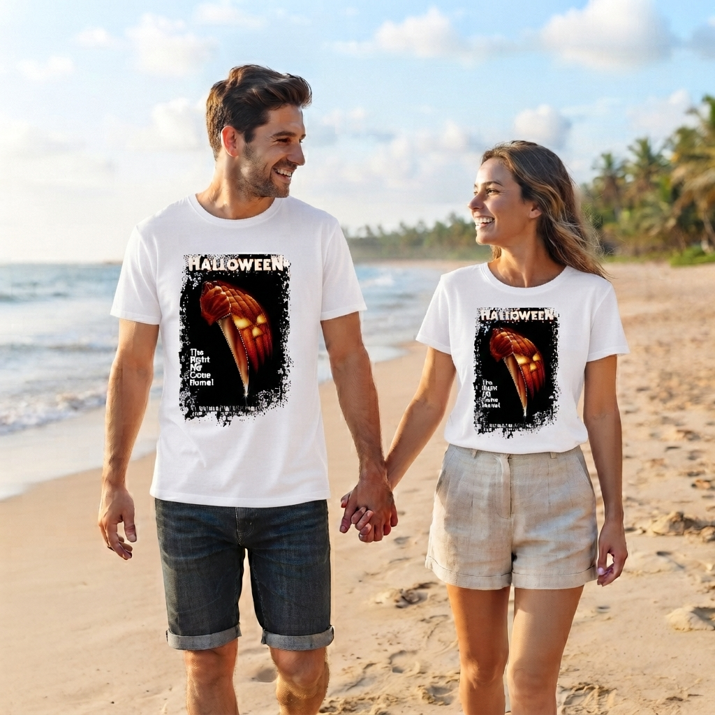 Halloween - Movie Poster Inspired Unisex Black T-Shirt - HQ