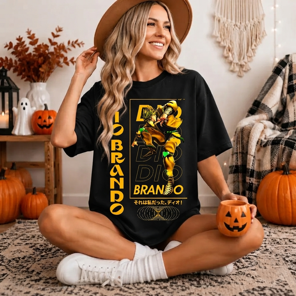 Dio Brando Shirt JoJo's Bizarre Adventure Anime Graphic Tee Unisex All Sizes