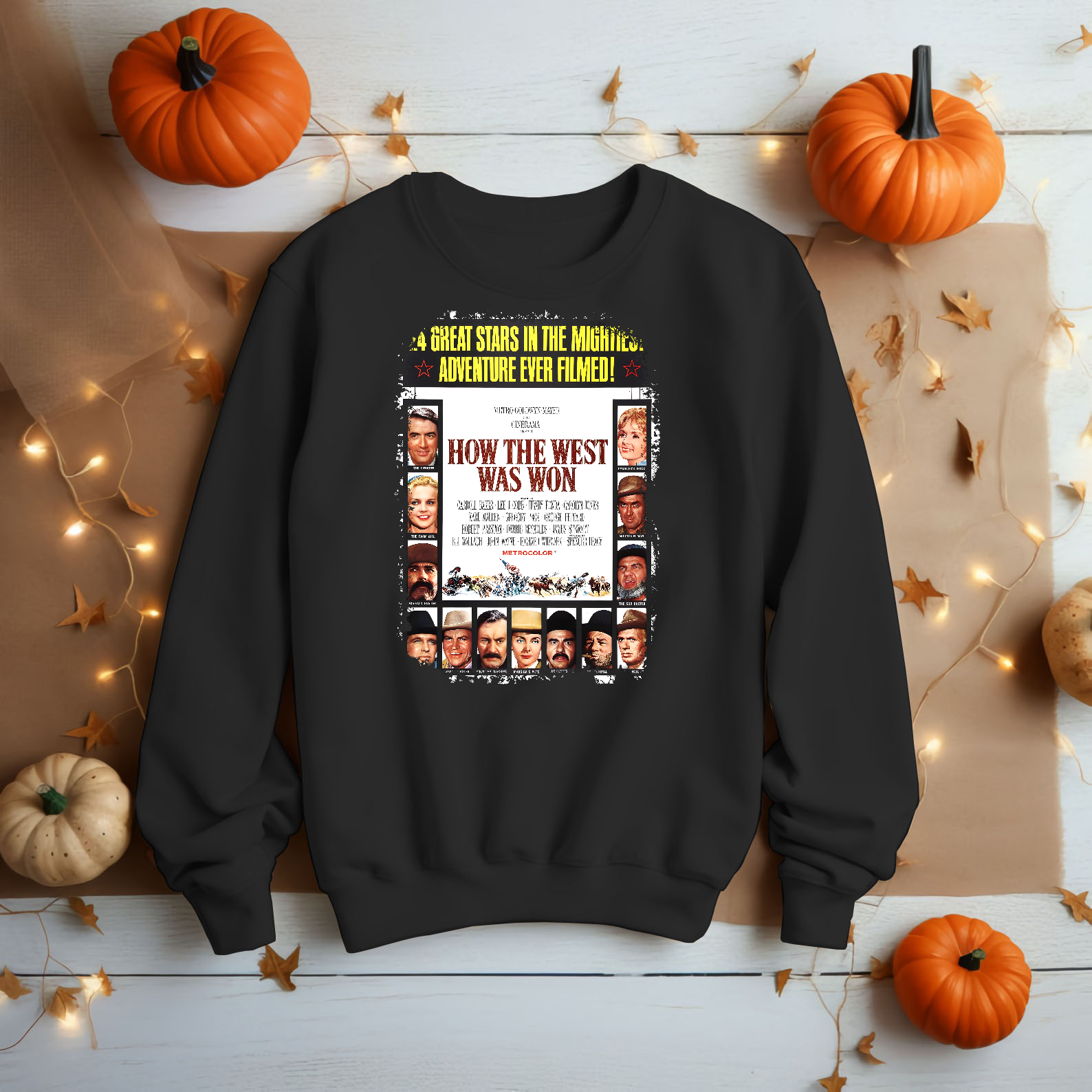 How the West Was Won - Western Movie Poster inspired Unisex Black Shirt