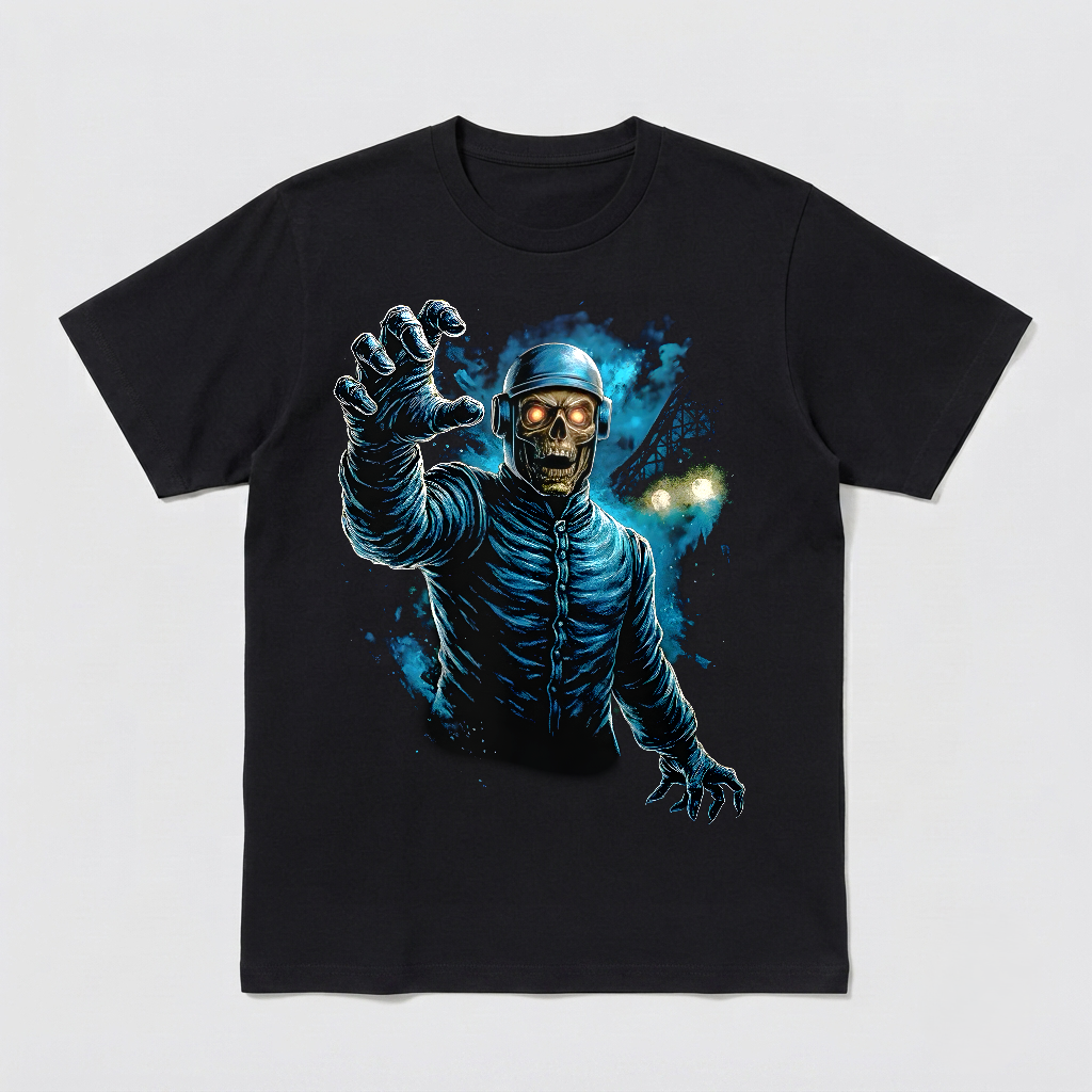 Evil Horror Zombie Unique Halloween Style Unisex Black Printed Shirt