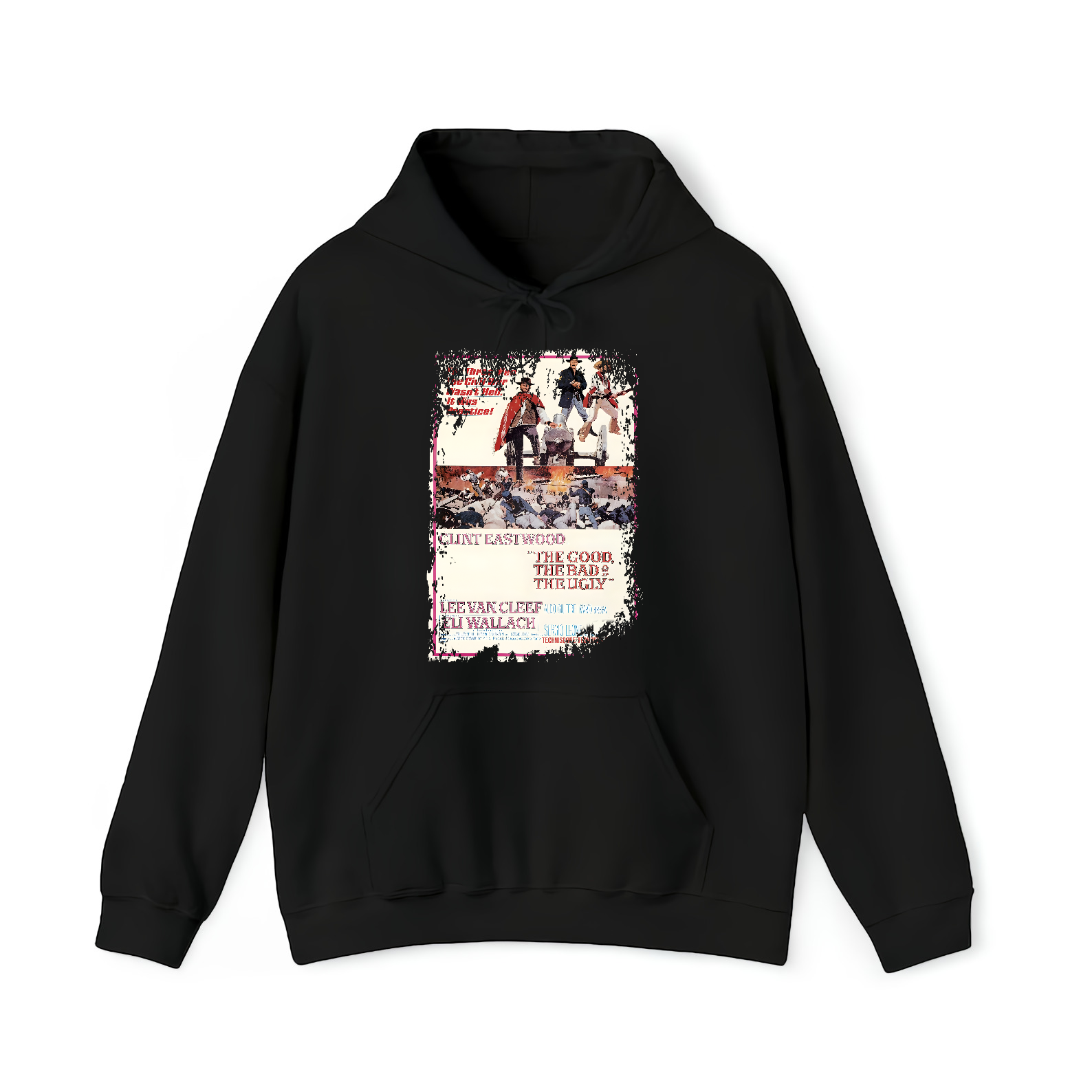 The Good, The Bad & The Ugly - Western Movie Poster inspired Unisex Black Shirt