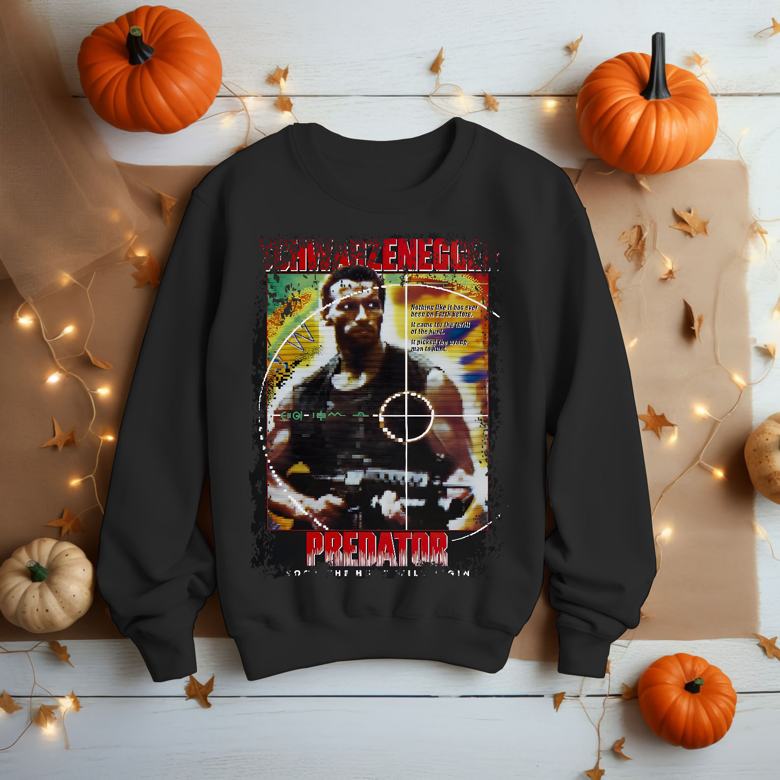 Predator - Movie Poster Inspired Unisex Black Shirt - HQ