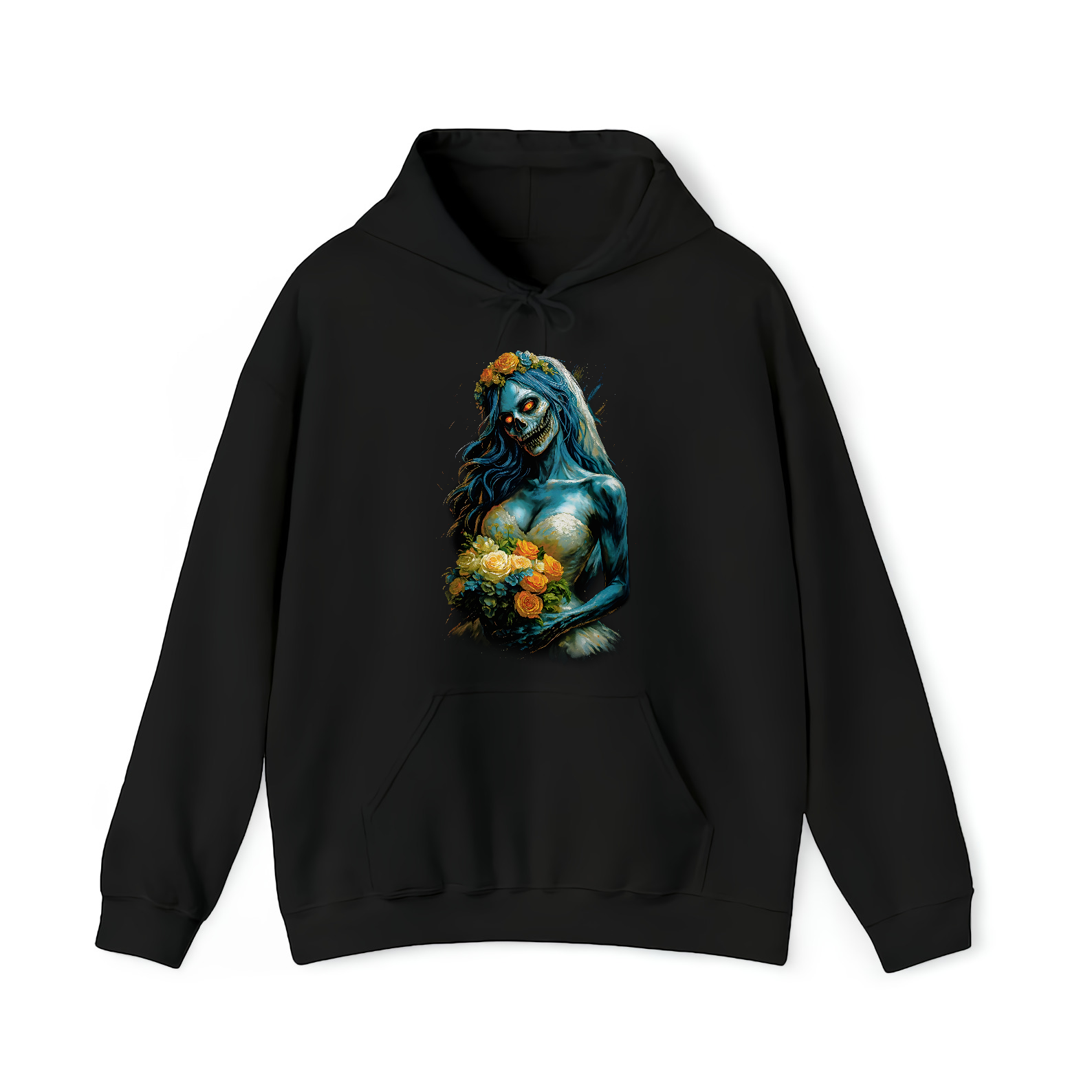 Inspired by Corpse Bride – Zombie Bride Dark Art Unisex Black Shirt