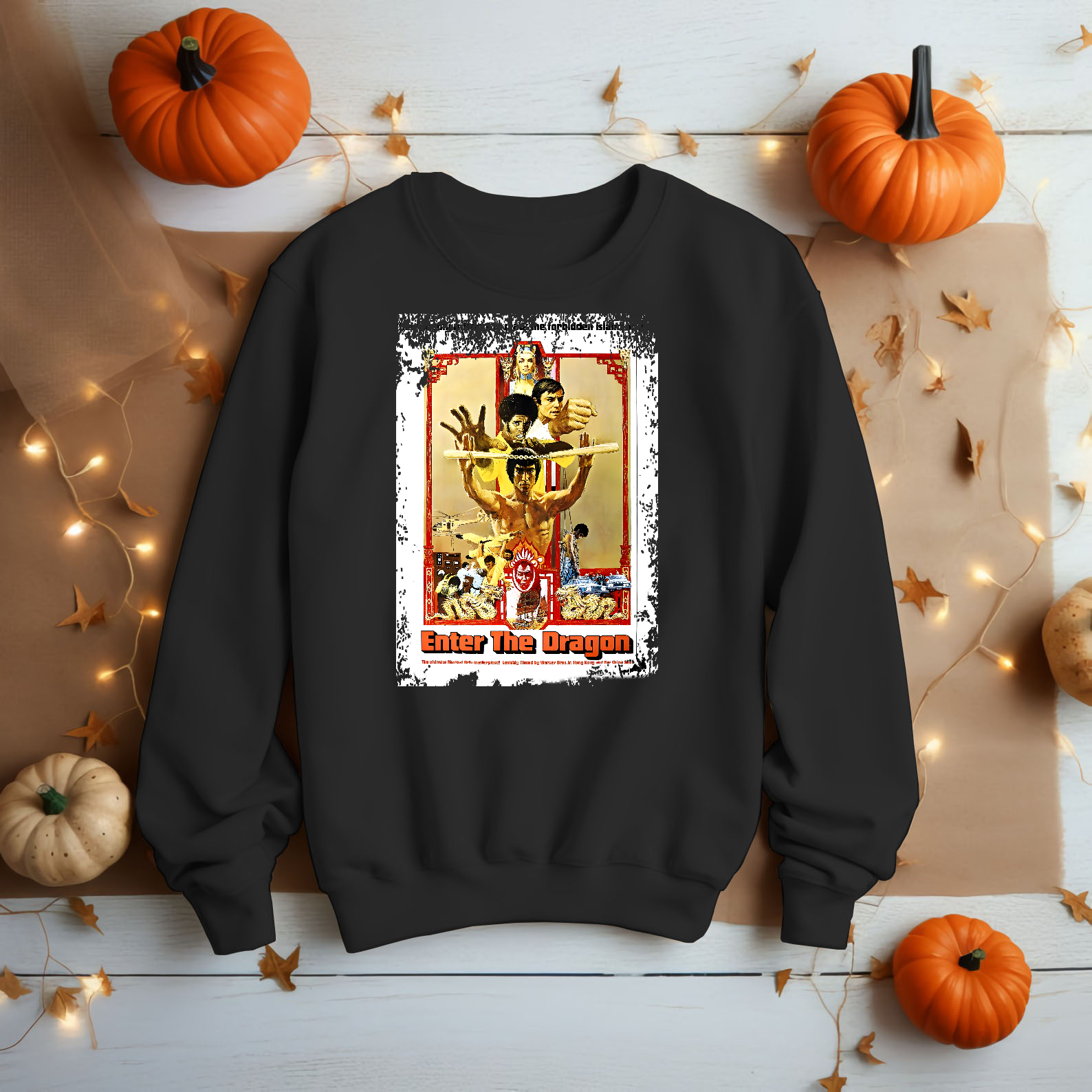 Enter the Dragon - Movie Poster Inspired Unisex Black Shirt