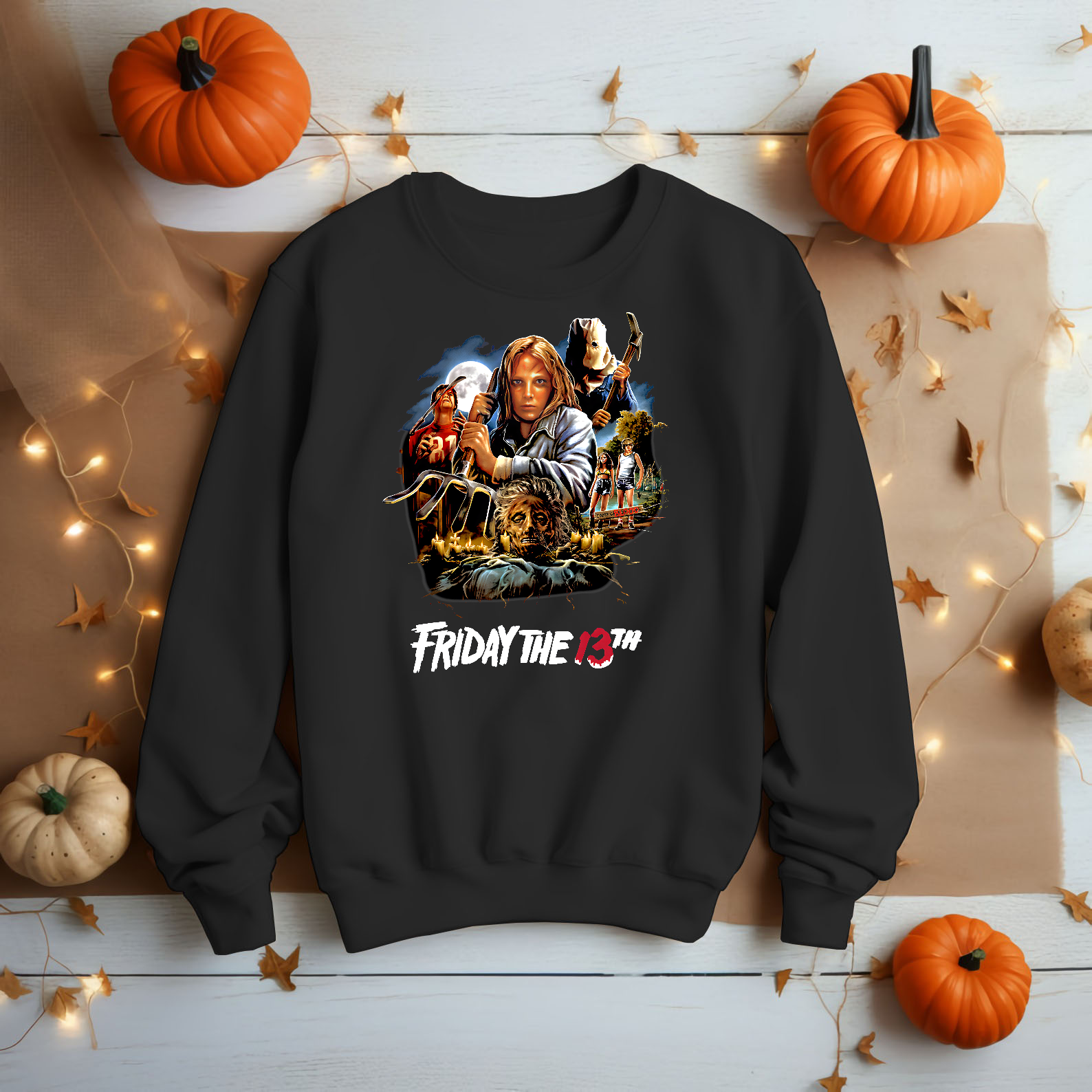 Friday The 13th Movie Horror T-Shirt Black S-3XL-TH82006