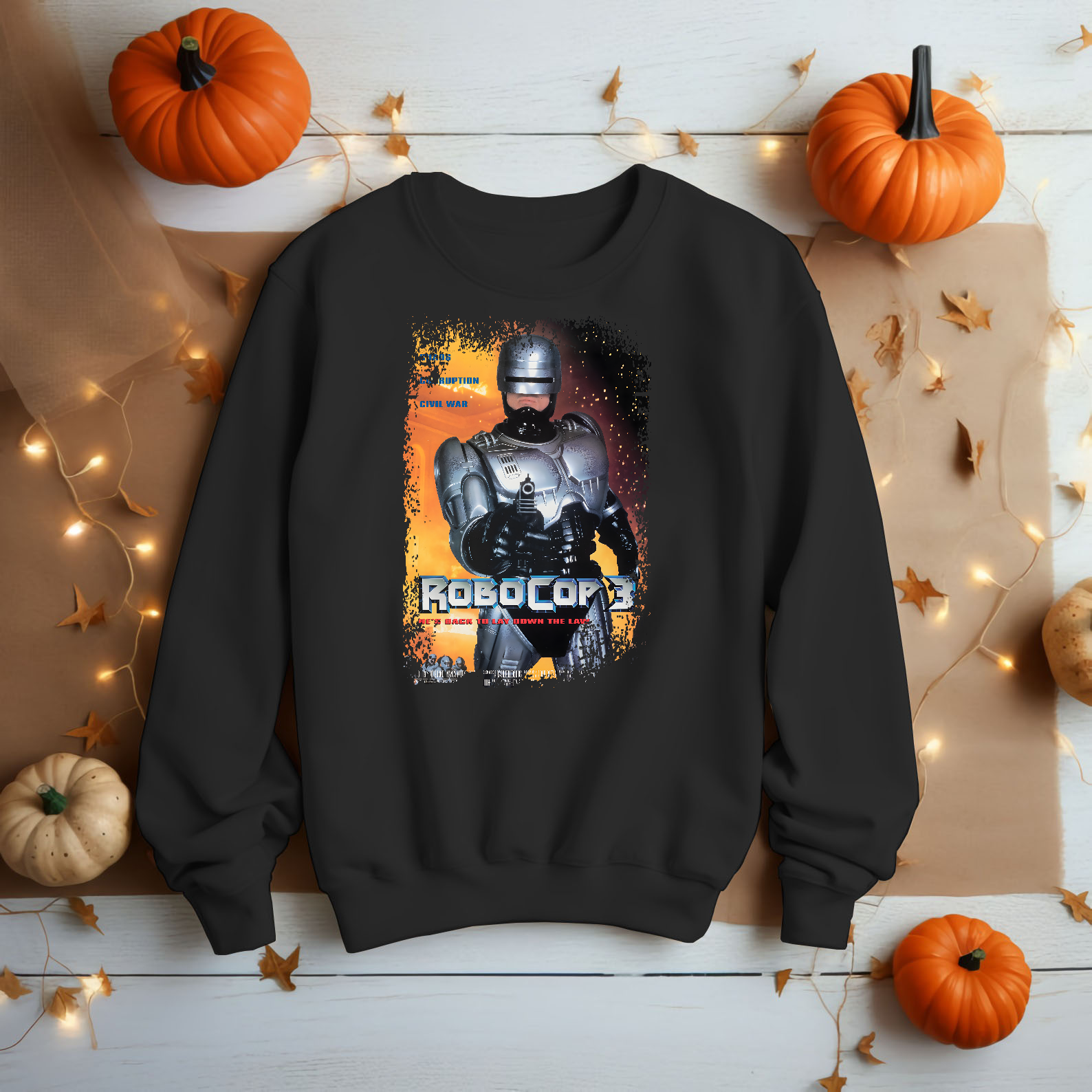 Robocop 3 - Movie Poster inspired Unisex Black Shirt