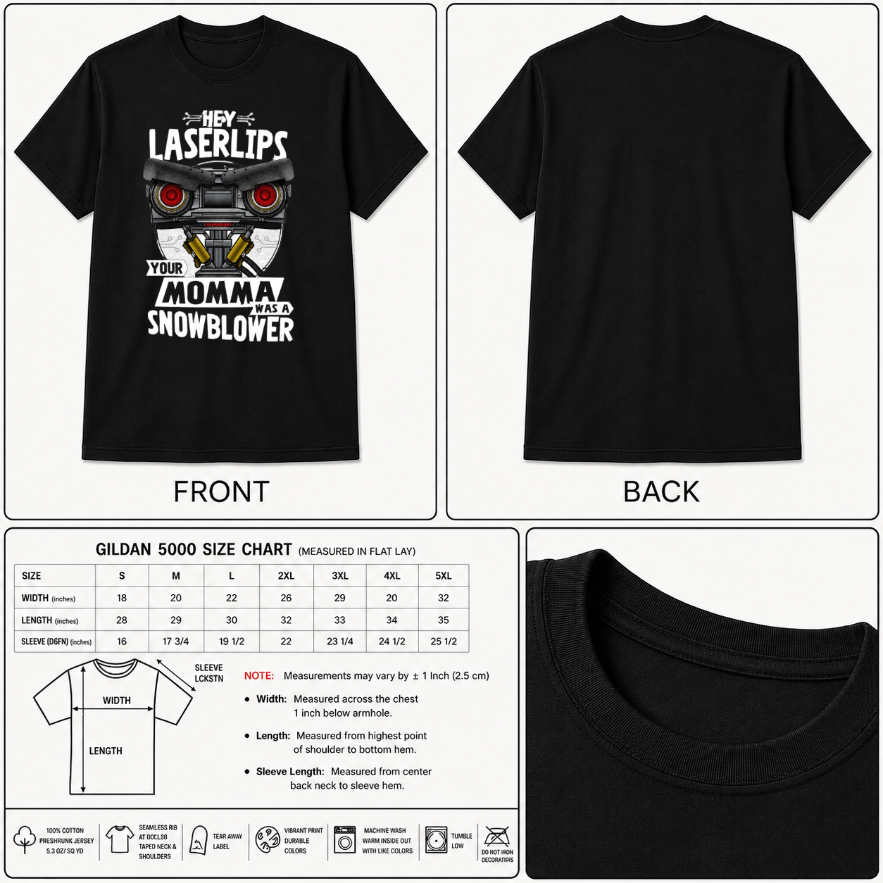 Short Circuit Shirt Hey Laser Lips Unisex & Kids - Johnny 5 Robot Funny 80's