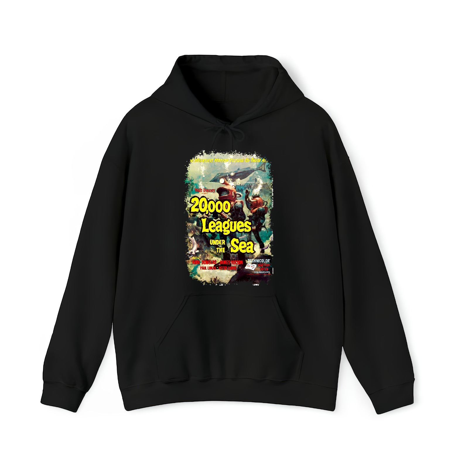 20,000 Leagues Under the Sea (1954) - Movie Poster inspired Unisex Black Shirt