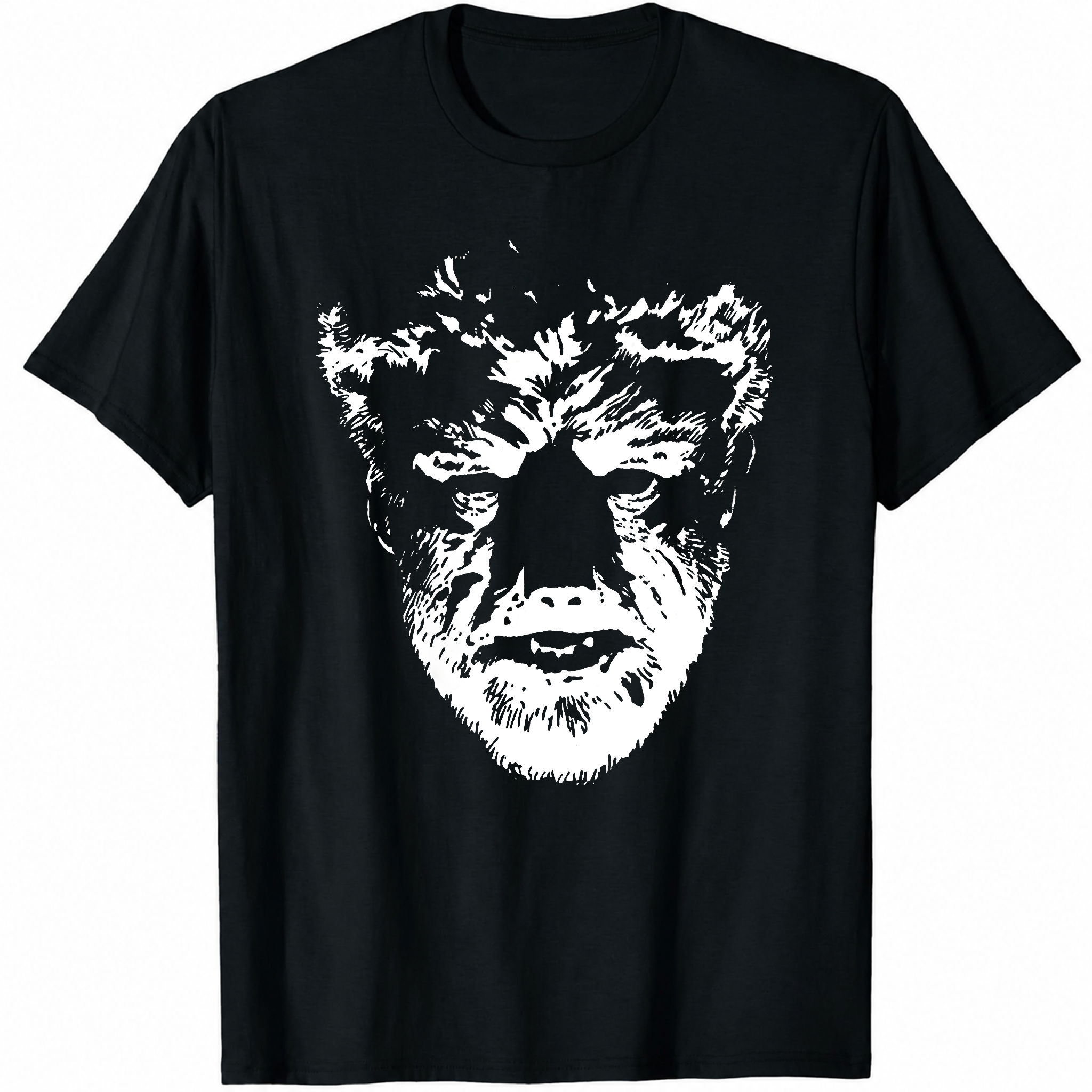 The Wolfman Horror Movie Black T-Shirt S-3XL-TH82001