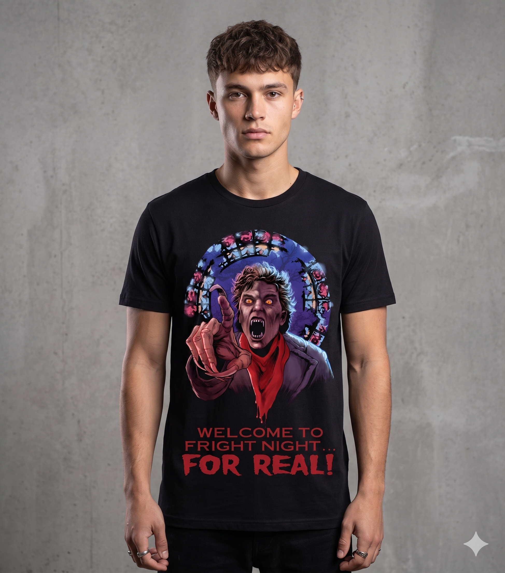 Welcome To Fright Night For Real! Fright Night Horror Movie T-Shirt Black S-3XL-TH82009