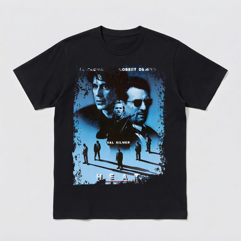 Heat - Movie Poster Inspired Unisex Black T-Shirt - HQ