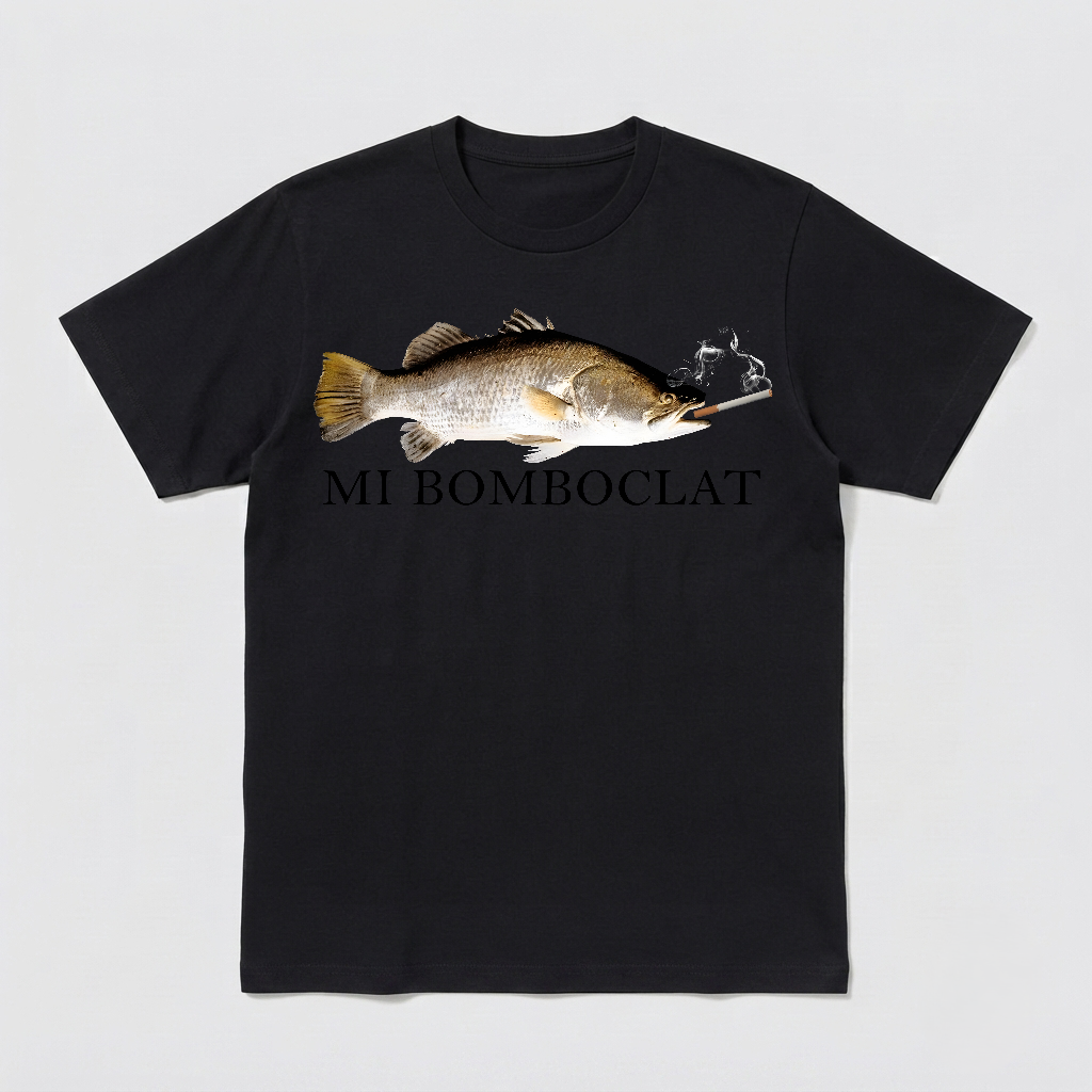 Bomboclat Fish Meme Tshirt - Mi Bomboclat Comfort Colors Shirt - Silly Fish Gag Y2k Shirt