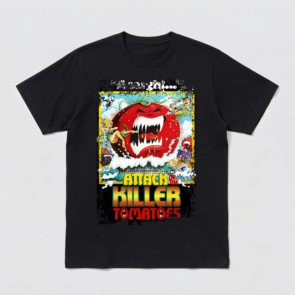 Attack of the Killer Tomatoes - Movie Poster Inspired Unisex Black Shirt