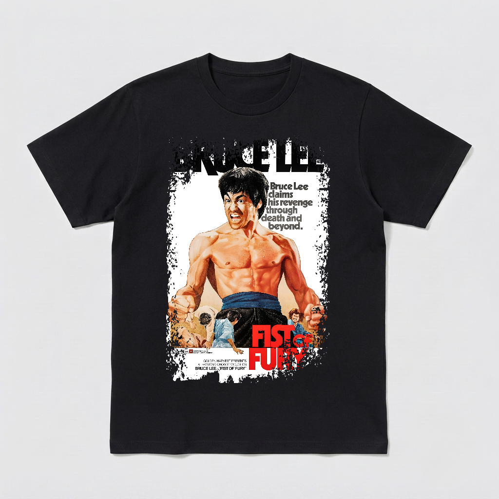 Fist of Fury - Movie Poster Inspired Unisex Black Shirt