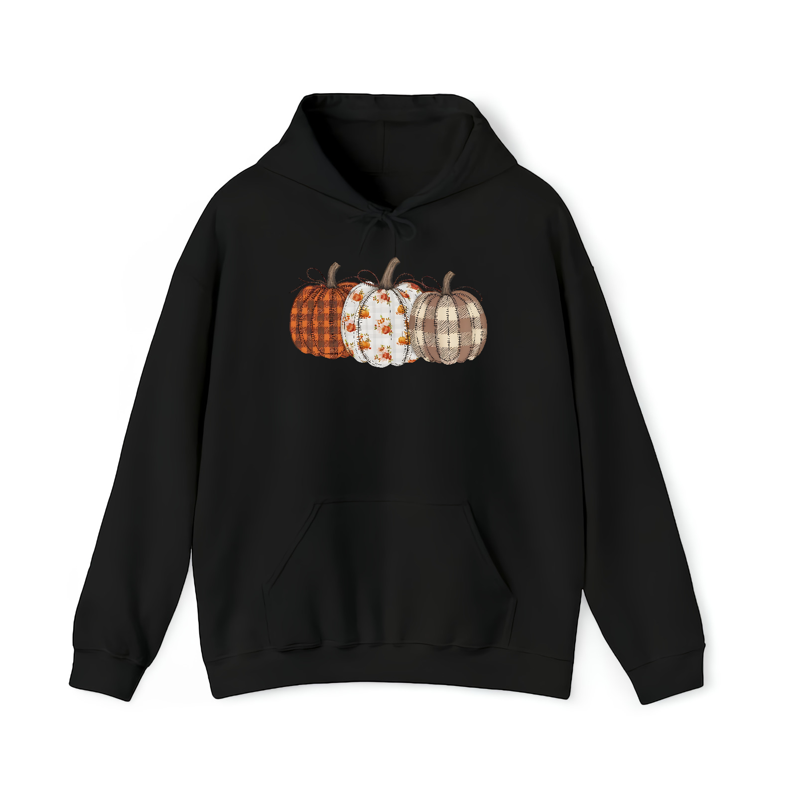 Fall Pumpkin T-Shirt, Autumn Fall Shirt, Thanksgiving Shirt, Pumpkins Shirt, Checkered Pumpkin Shirt