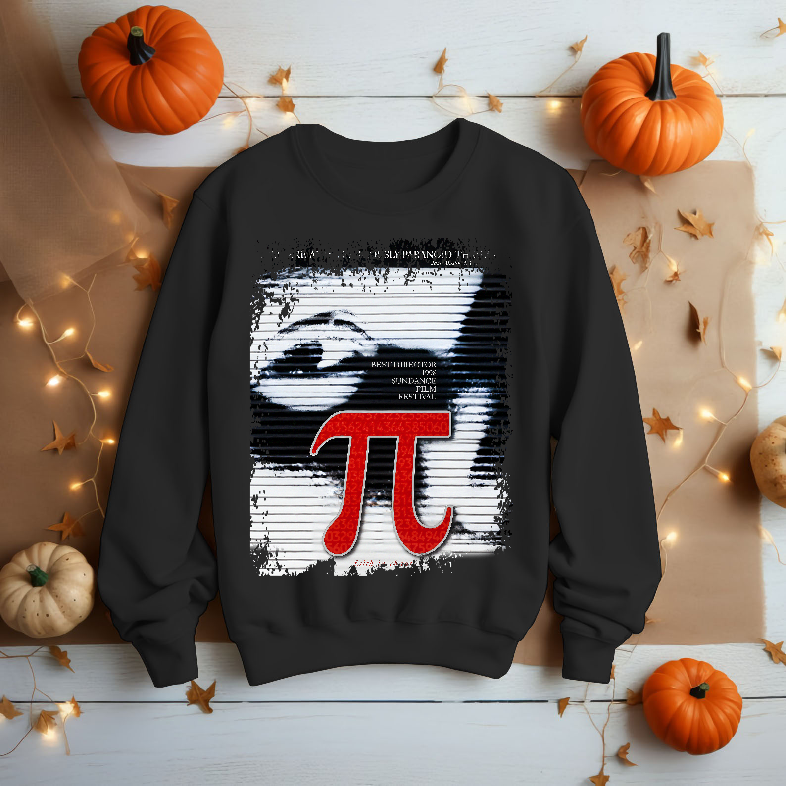 Pi - Movie Poster Inspired Unisex Black T-Shirt - HQ