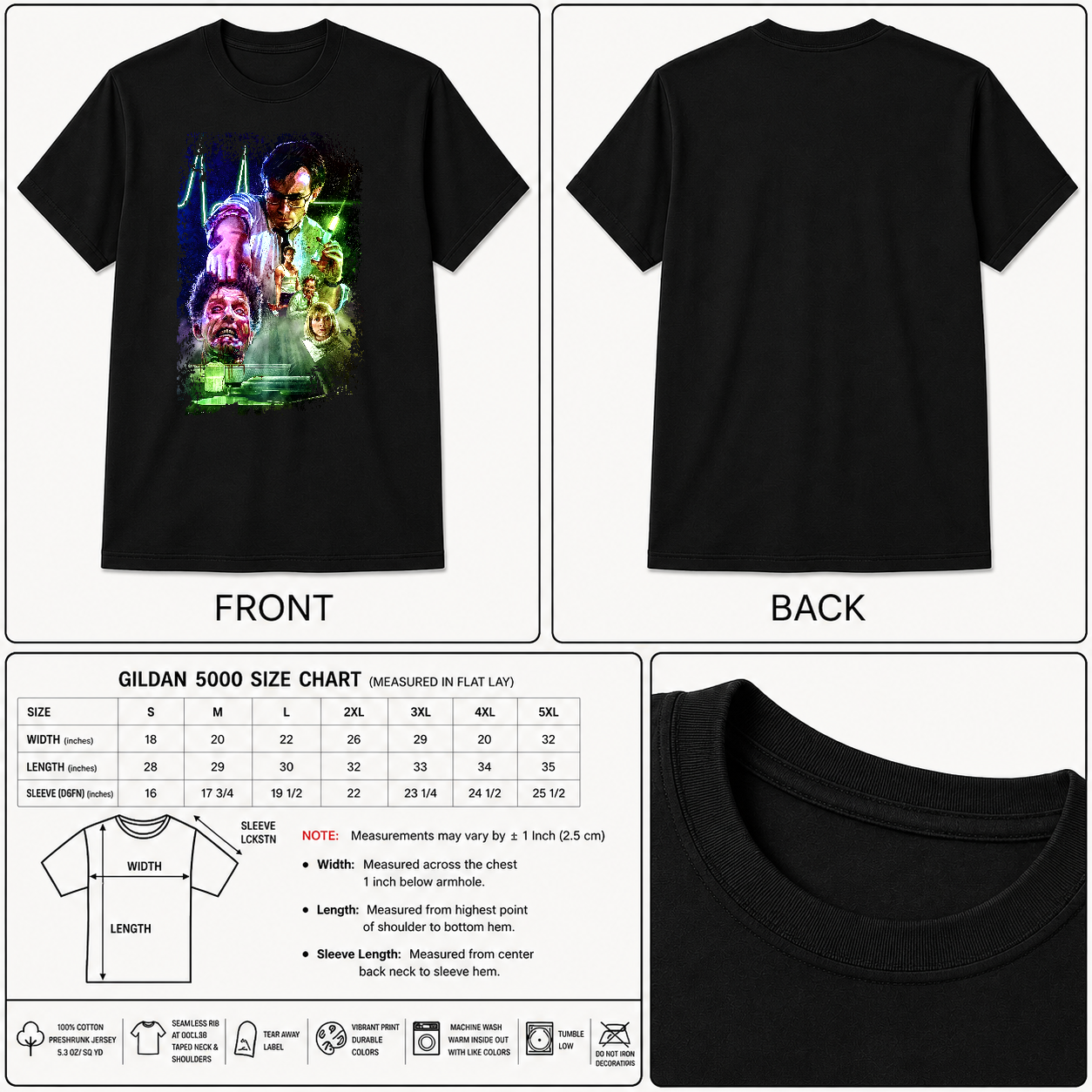 Re-Animator - Movie Poster Inspired Unisex Black Shirt