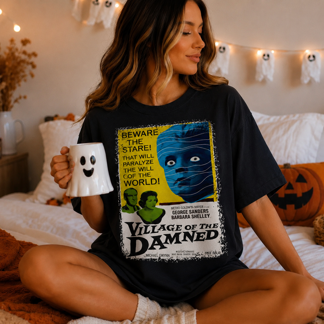 Village of the Damned (1960) - Movie Poster inspired Unisex Black Shirt