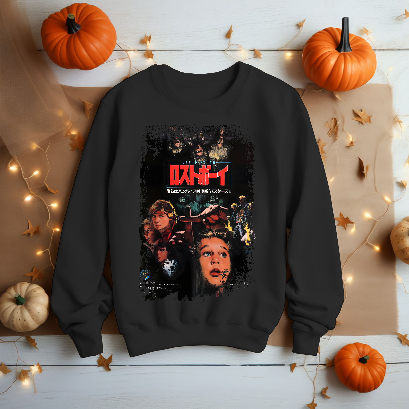 The Lost Boys - Japanese Movie Poster Inspired Unisex Black Shirt