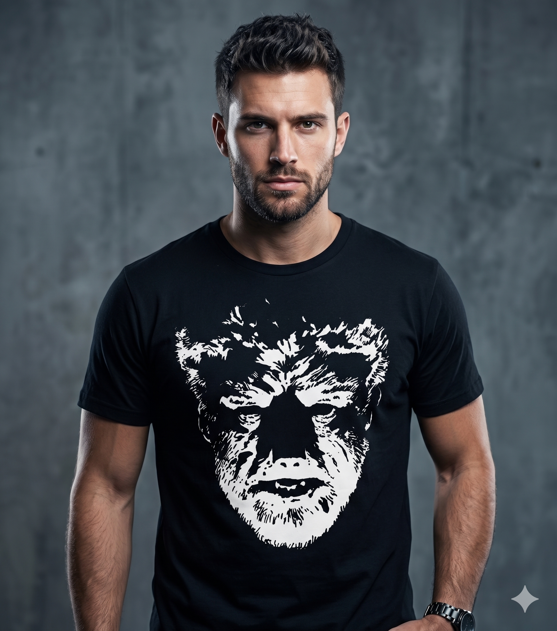 The Wolfman Horror Movie Black T-Shirt S-3XL-TH82001