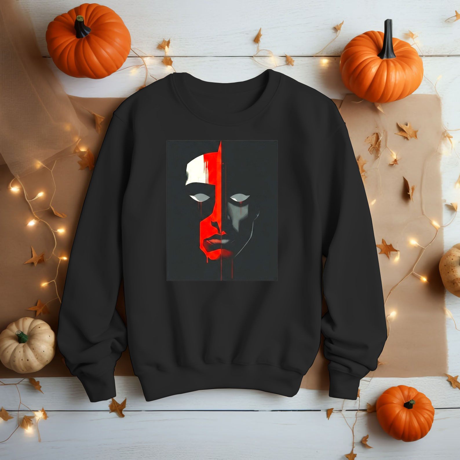 Surreal ART PORTRAIT original Shirt Acid Washed Round Neck Tee shirt