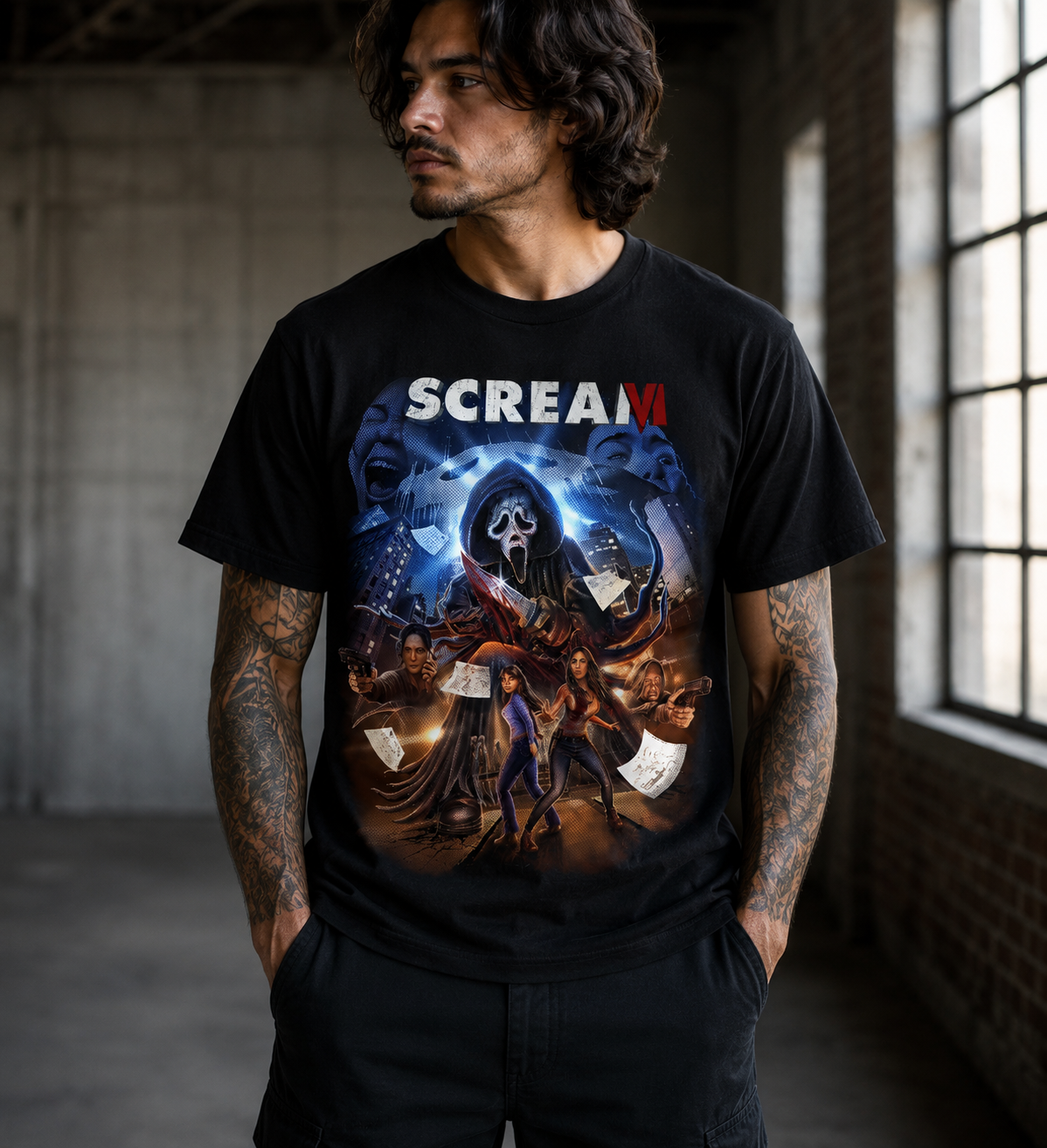 Scream VI Horror T-Shirt Black S-3XL -TH82014