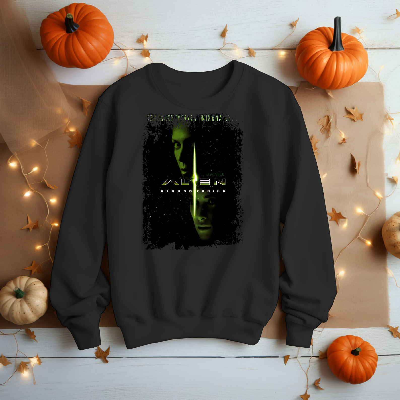 Alien Resurrection - Movie Poster Inspired Unisex Black Shirt
